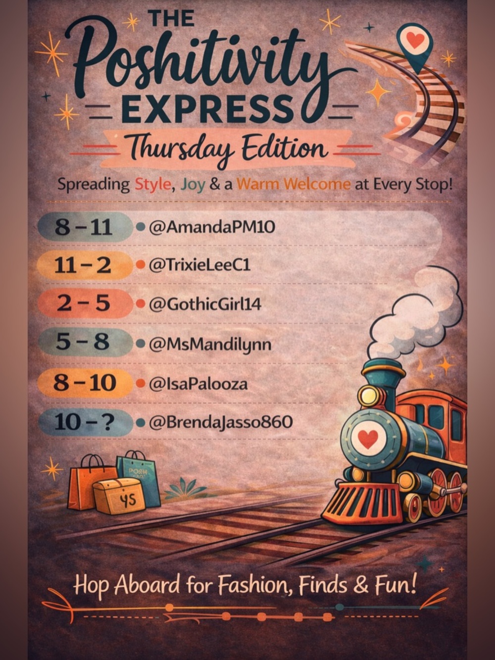 🥰🥰🌸🌺🦄🦋 Poshitivity Express Thursday Edition 🥰🥰🦄🦋🌸🌺